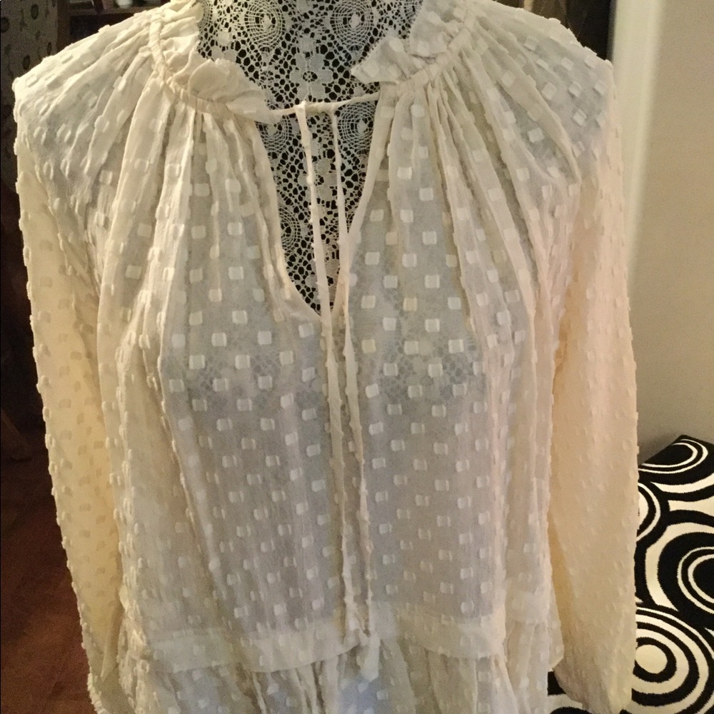Rebecca Minkoff Cream Blouse